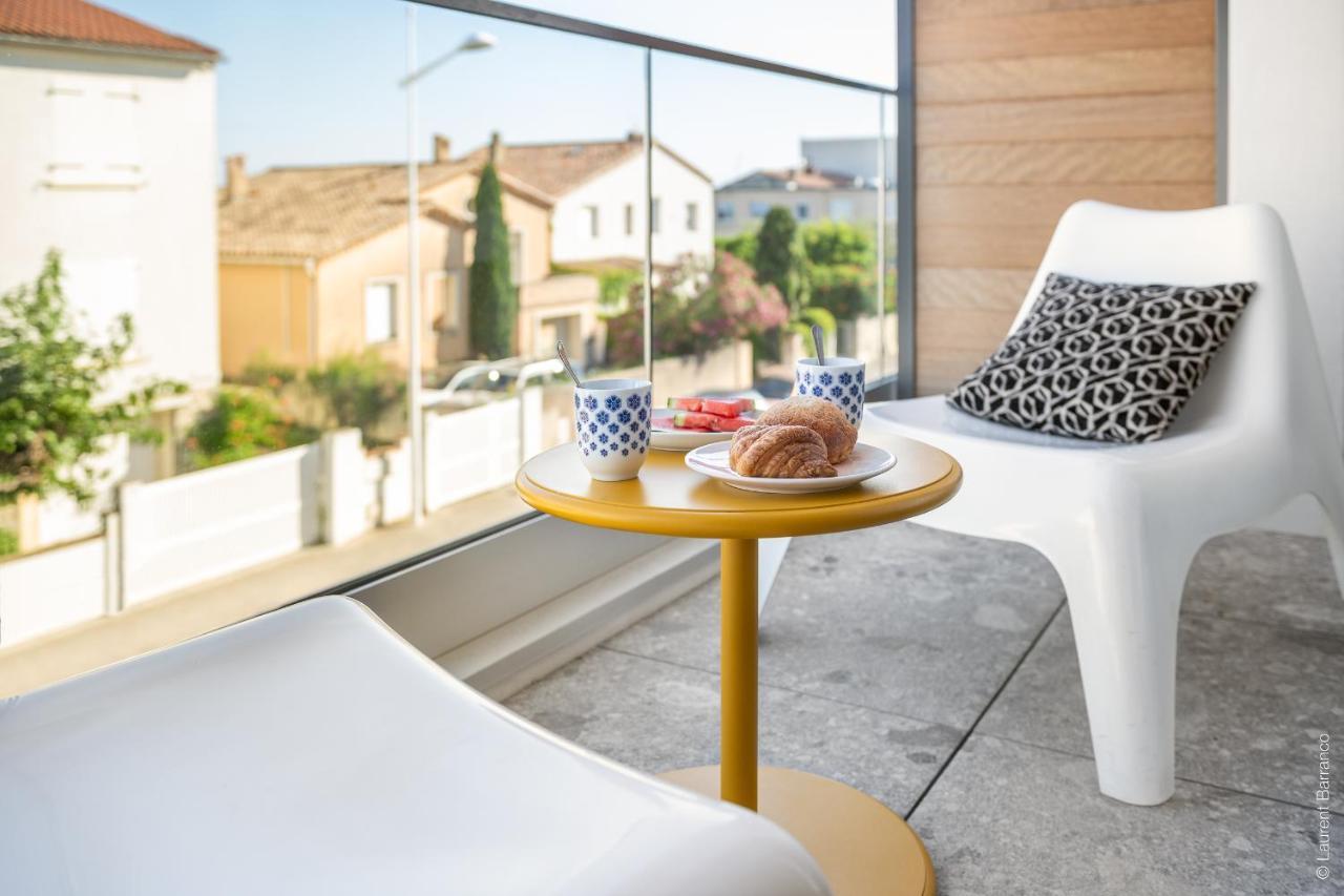 Superbe appt neuf, climatisé 2nd ligne, balcon, jardin, prestations haut de gamme 3 Carnon-Plage Extérieur photo