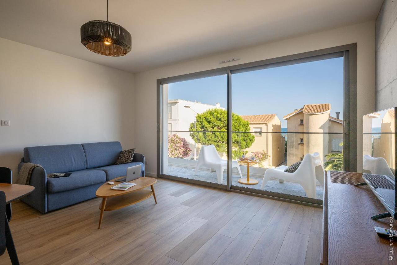 Superbe appt neuf, climatisé 2nd ligne, balcon, jardin, prestations haut de gamme 3 Carnon-Plage Extérieur photo